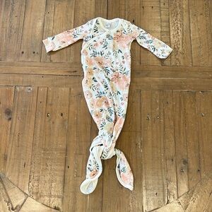 Copper Pearl dusty peach floral knotted gown